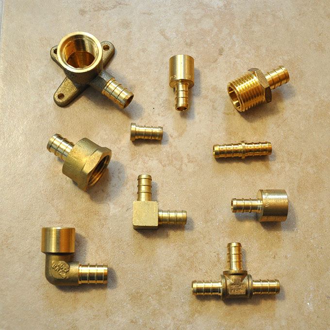 Brass plumbing fittings